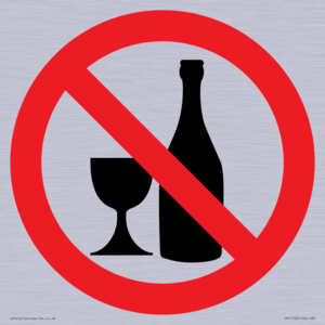 Prohibition: No alcohol